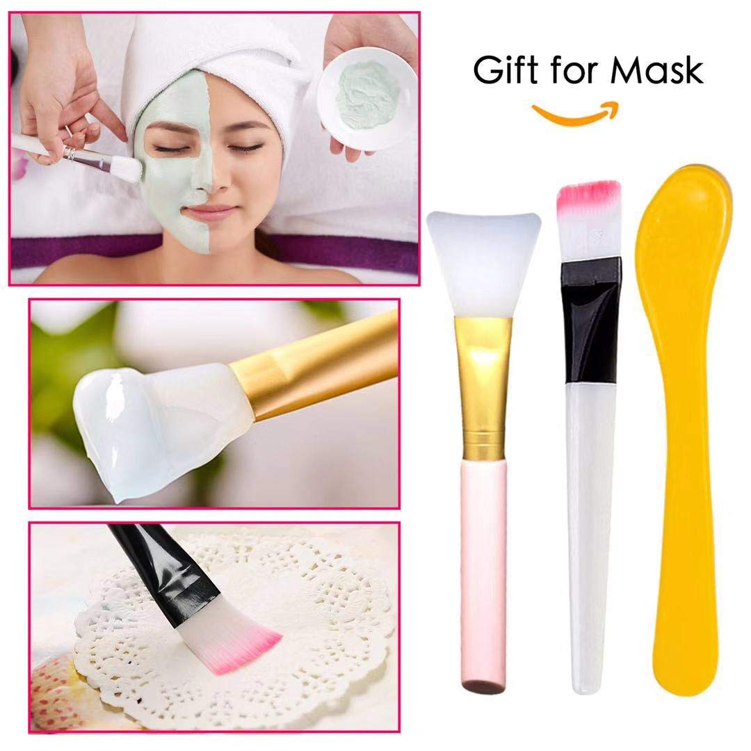 100 pcs Compressed Facial Mask Sheet Beauty DIY Disposable Mask Paper Natural Cotton Skin Care Wrapped Masks Normal Thick?Get a Small Mask Bowl, Mask