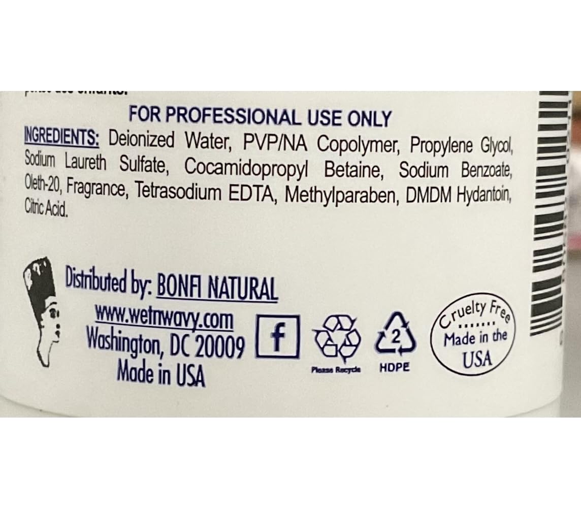 Bonfi Natural Frizz Free Wig Shine Foam Wrap Styling Mousse 8 fl oz (Pack of 2)