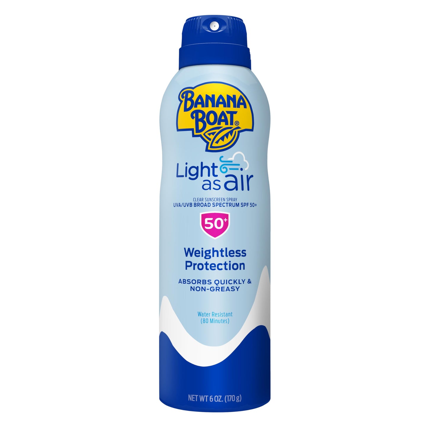 Banana Boat Spf#50+ Light As Air 6 Ounce Spray