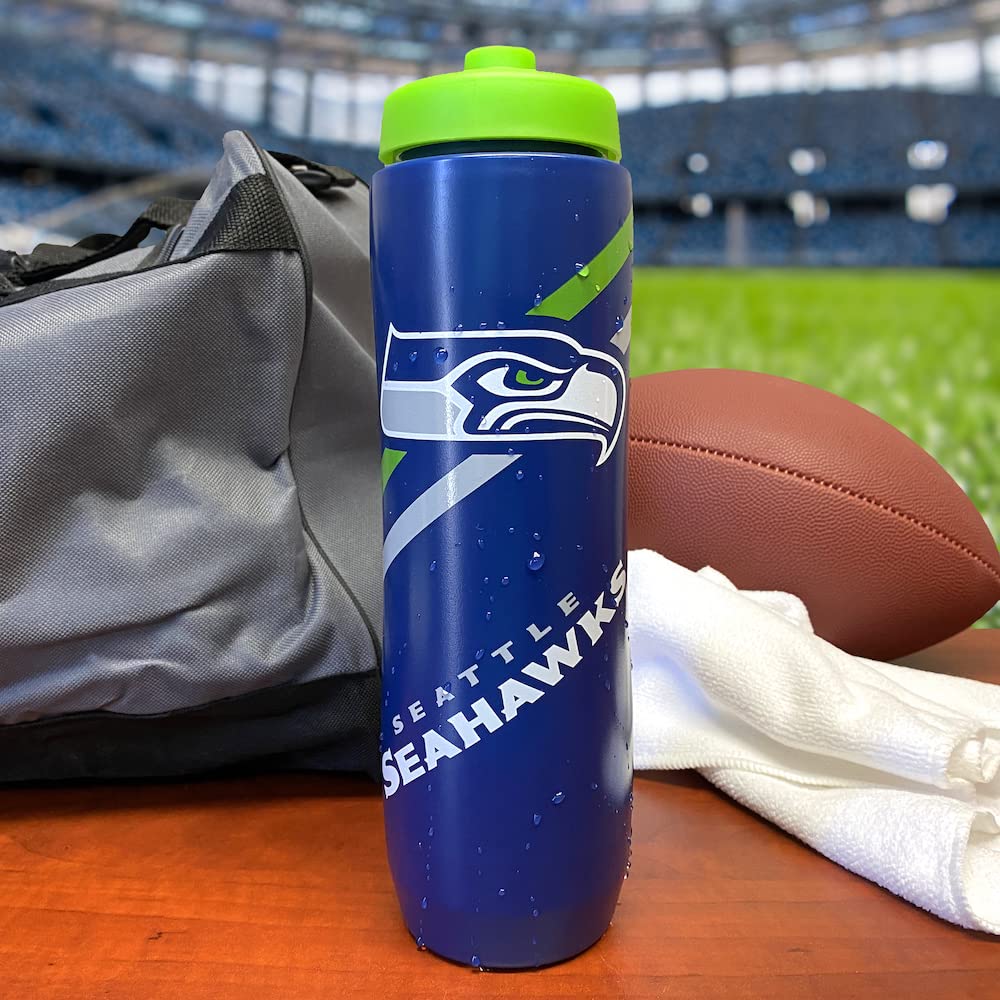The Party Animal NFL Seattle Seahawks Squeezy Water Bottle