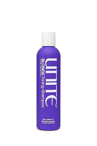 UNITE Hair - BLONDA Toning Shampoo - Purple Formula to Neutralize Brassiness & Brighten Blonde Tones - Ideal for Highlighted & Color-Treated Hair, 8