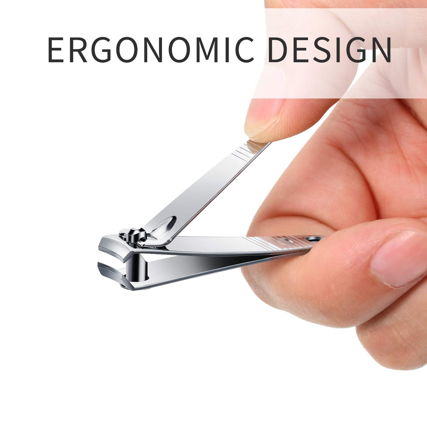 32 Pieces Stainless Steel Fingernail Nail Clipper Bulk Silver Portable Toenail Clippers Cutter Set