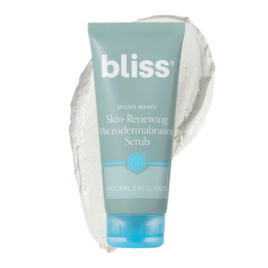 Bliss Micro Magic Skin-renewing Microdermabrasion Scrub | Smoothing Volcanic Pumice & Purifying Kaolin Clay | Refreshed Glow Straight-from-the-Spa |