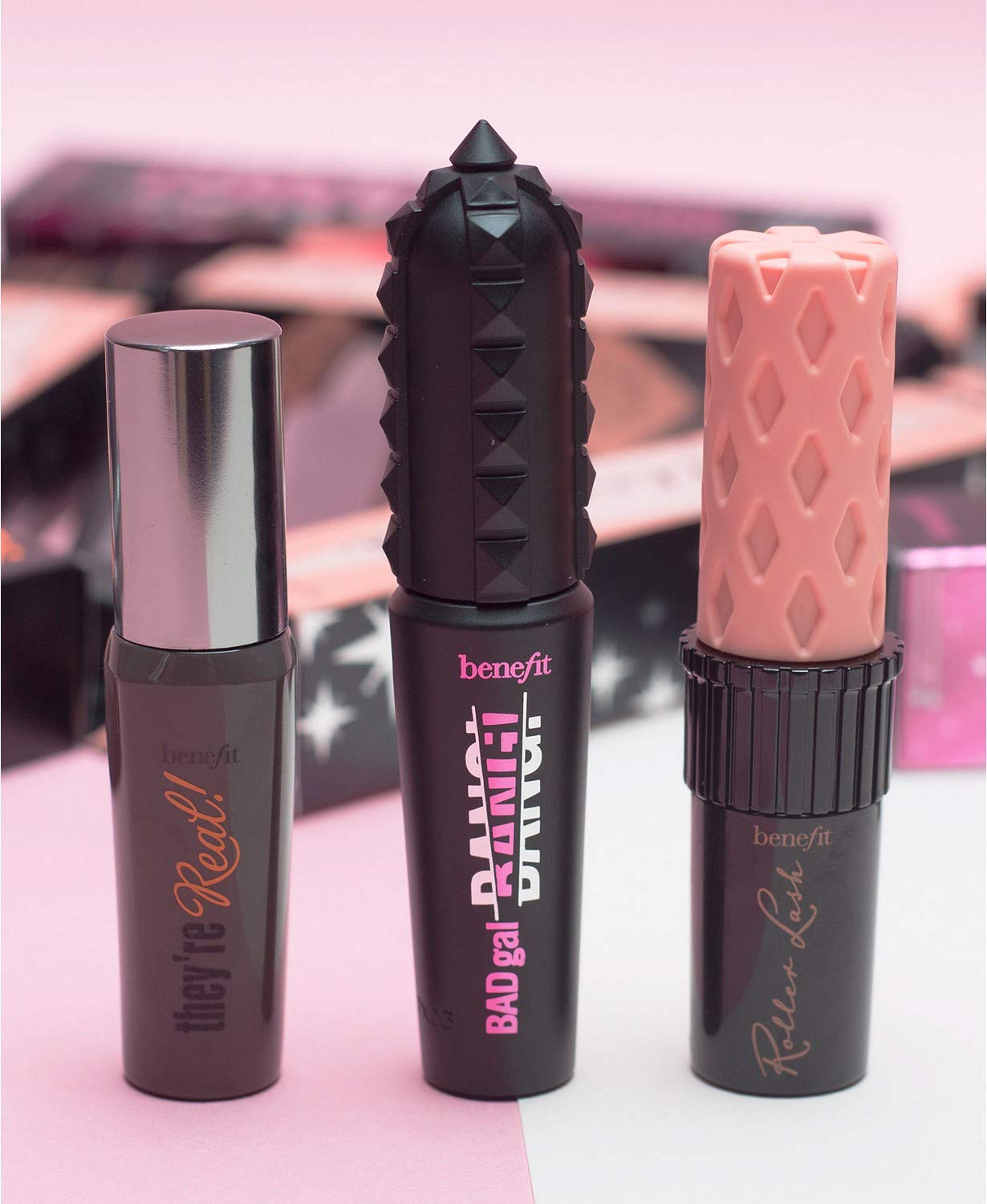 Benefit Cosmetics Lash Leader Mini Travel Size Trio Roller Lash Bad Gal Bang They’re Real Travel Size