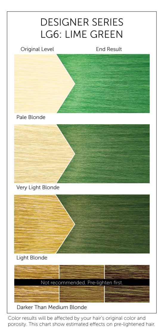 Bigen LG6 Lime Green Designer Series Semi-Permanent Hair Color (pack of 3)