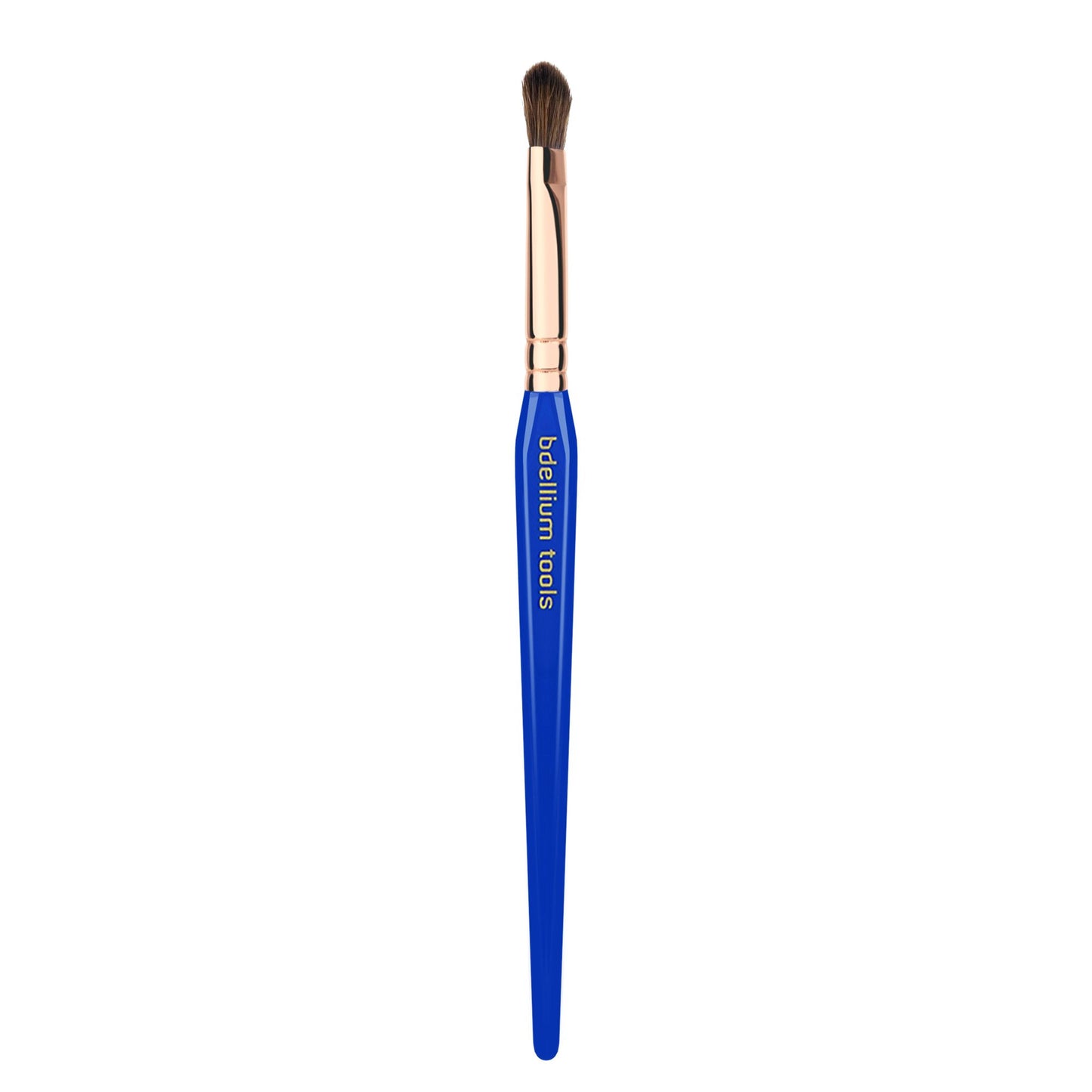 Bdellium Tools Professional Makeup Brush - Golden Triangle 766 Angled Shadow - With All Vegan and Soft Synthetic Fibers, For Applying Eyeshadow (Blue