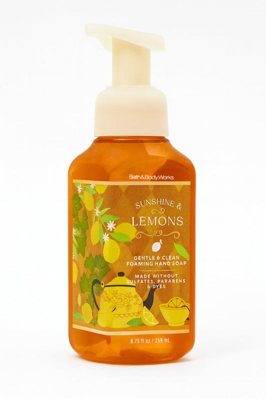 Bath and Body Works Sunshine & Lemons Gentle & Clean Foaming Hand Soap 8.75 fl oz, Yuzu, Grapefruit & Sun Rays