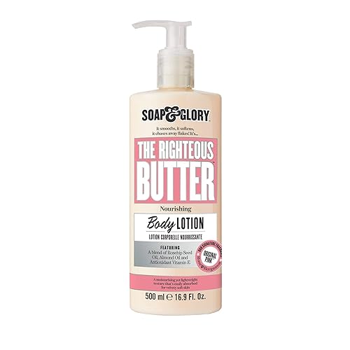 Soap & Glory Original Pink Moisturizing Body Lotion Pump - Lightweight Body Moisturizer for Dry Skin - With Shea Butter, Vitamin E & Aloe Vera