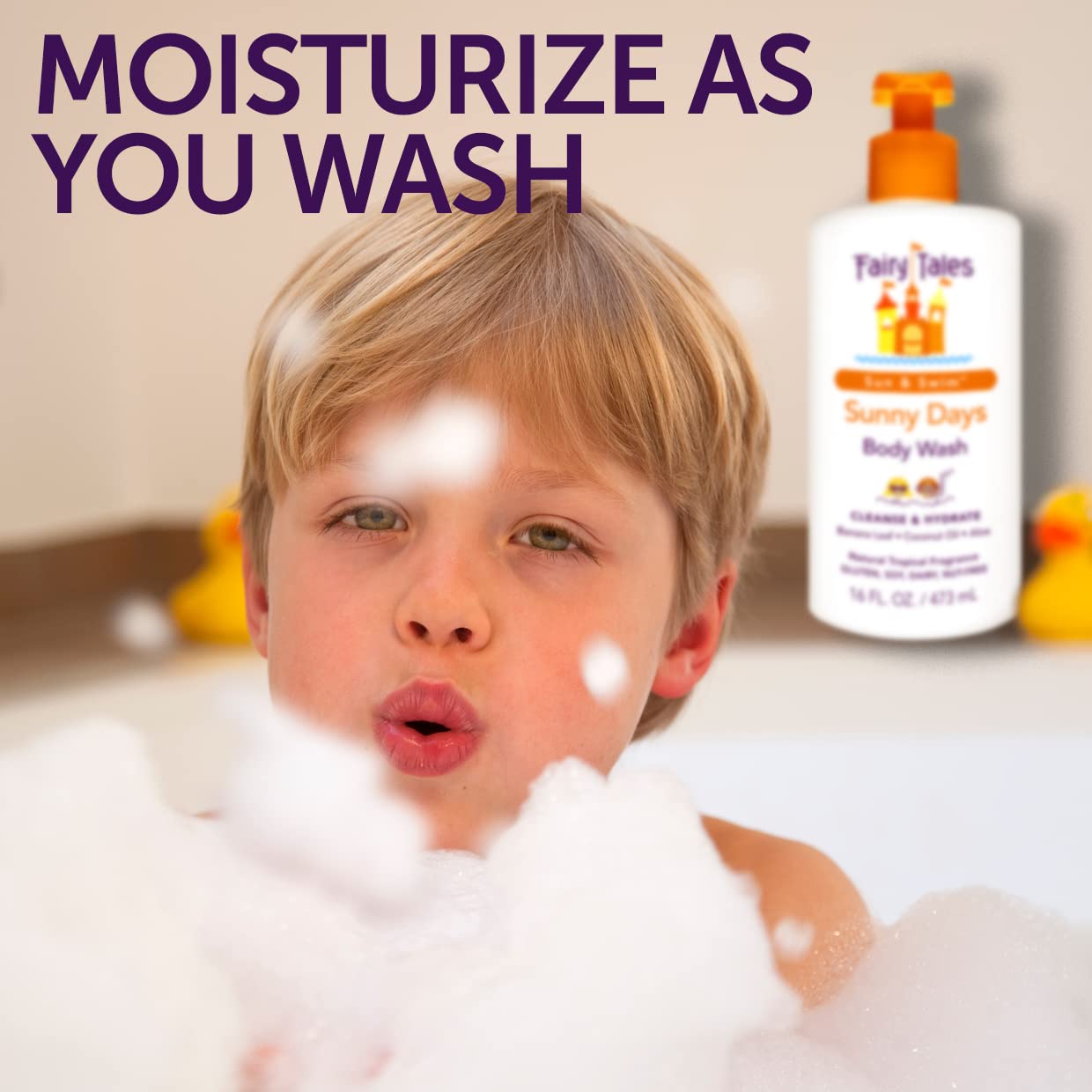 Fairy Tales Sunny Days Chlorine Removal Body Wash, For All Age Swimmers | After Swim Chlorine, Salt And Sunscreen Removal | No Harsh Chemicals or