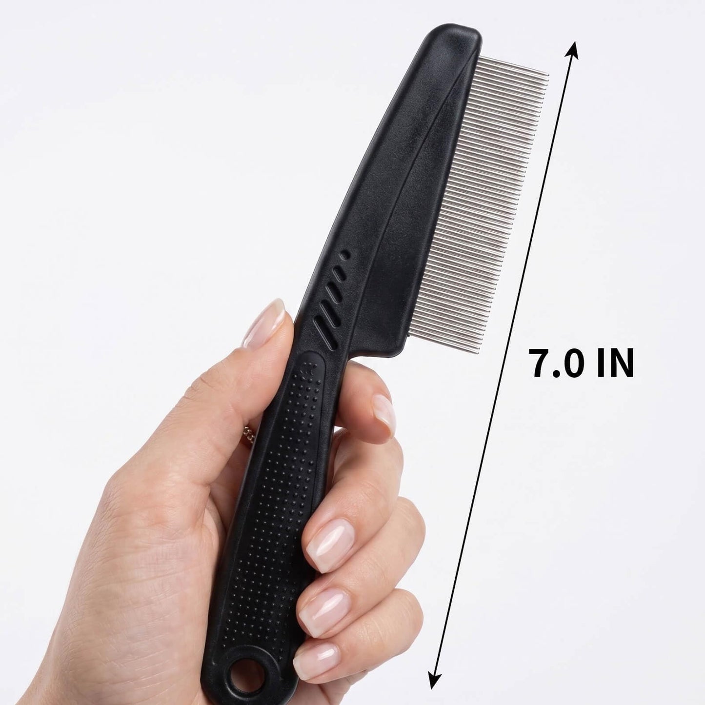 Yumflan 1.0mm Fine Tooth Stainless Steel Dandruff Comb for Adults Kids Beauty and Personal Care yumflan