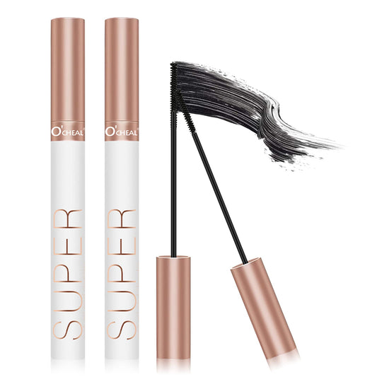 O'CHEAL Lash Lengthening Mascara, Voluminous Soft Lashes Makeup, Flake Free Formula, Hypoallergenic, Clump Free, Waterproof Long Lasting Natural