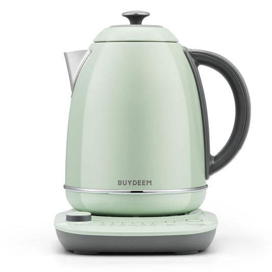 BUYDEEM K740 Electric Kettle with Temperature Control, 12H Keep Warm, Quick Boil, Stainless Steel Hot Water Boiler for Tea Coffee Milk, 1.7L, Cozy…
