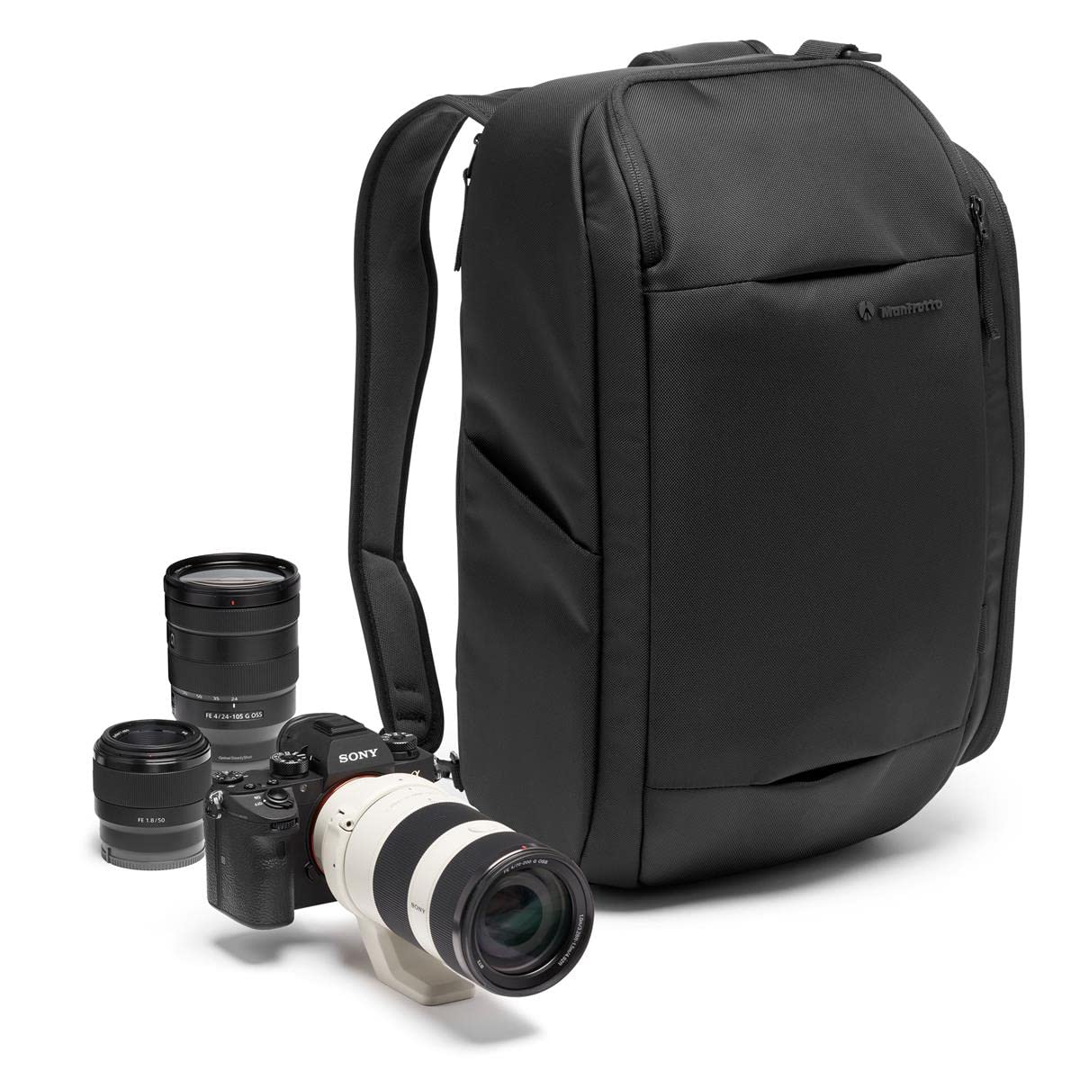 Manfrotto Advanced Hybrid III Professional Camera Backpack Suitable for Mirrorless Camera with Lenses and Laptop, Convertible to Shoulder Bag, with Tripod Mount and Removable Camera Unit