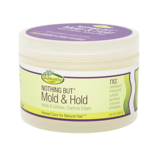 NOTHING BUT Mold & Hold - Gentle Non-Irritating Sulfate-Free Wax-Free Hold and Definition for All Types of Curly, Healthy, Natural Hair, 8.8 oz (Pack