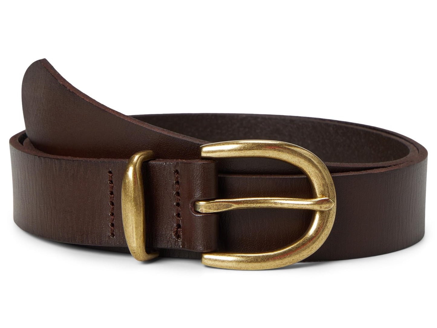 Madewell Women's Classic Leather Belt, Cherry Wood, S