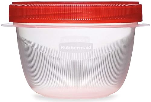 Rubbermaid TakeAlongs Twist & Seal, Twist Top Food Storage Containers, 2 Cup, 3 Pack