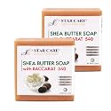 STAR CARE Shea Butter Soap with Gold Powder, Infused with Olive & Coconut Oil, Moisturizing Luxury Cleansing Bar for All Skin Types, Radiant & Soft Beauty & Personal Care STAR CARE