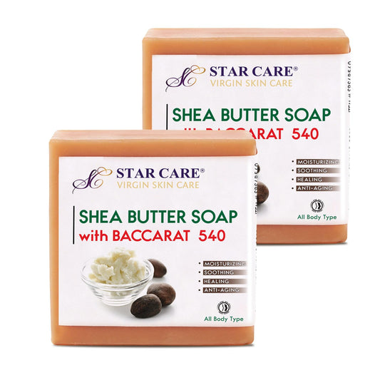 STAR CARE Shea Butter Soap with Gold Powder, Infused with Olive & Coconut Oil, Moisturizing Luxury Cleansing Bar for All Skin Types, Radiant & Soft Beauty & Personal Care STAR CARE