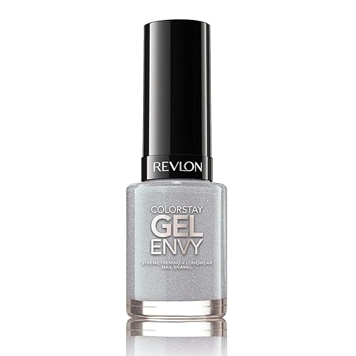 Revlon ColorStay Gel Envy Longwear Nail Polish, with Built-in Base Coat & Glossy Shine Finish, in Blue/Green, 345 Lucky Us, 0.4 oz"