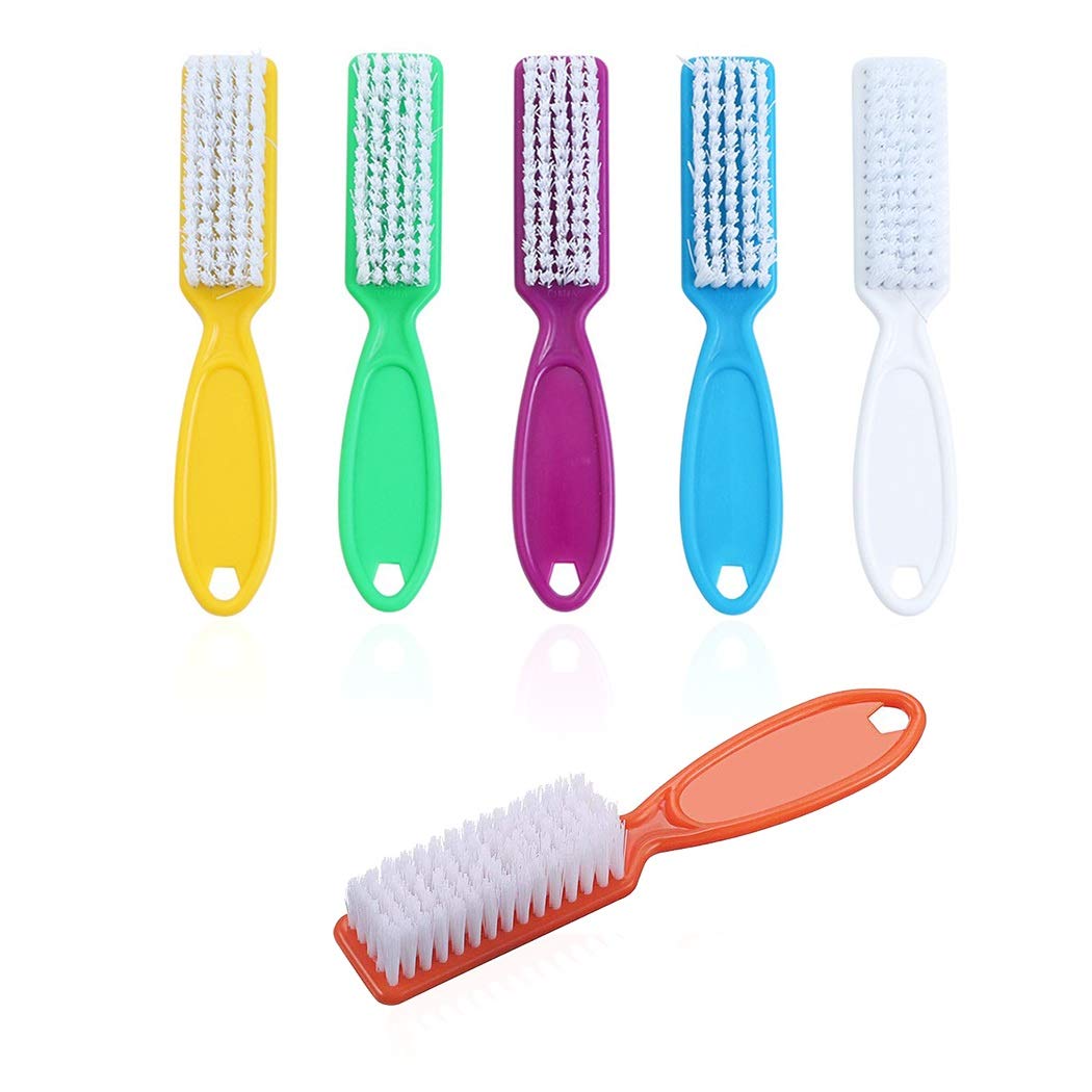 6 Pcs Handle Grip Nail Brush,Nail Cleaning Brushes for Toes and Fingernail Beauty and Personal Care SQULIGT Default Title