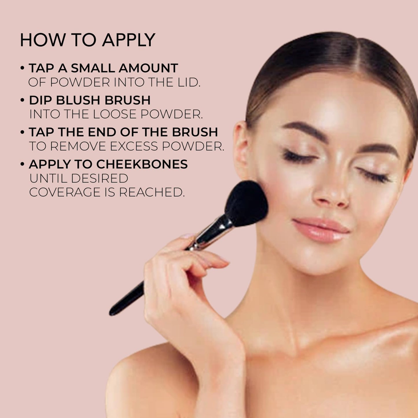 Bellapierre Mineral Blush - Loose Powder Blush, Lightweight Cheek Color, Warm Dewy Finish, Talc-Free, Hypoallergenic & Non-Toxic - 0.3 oz - Desert