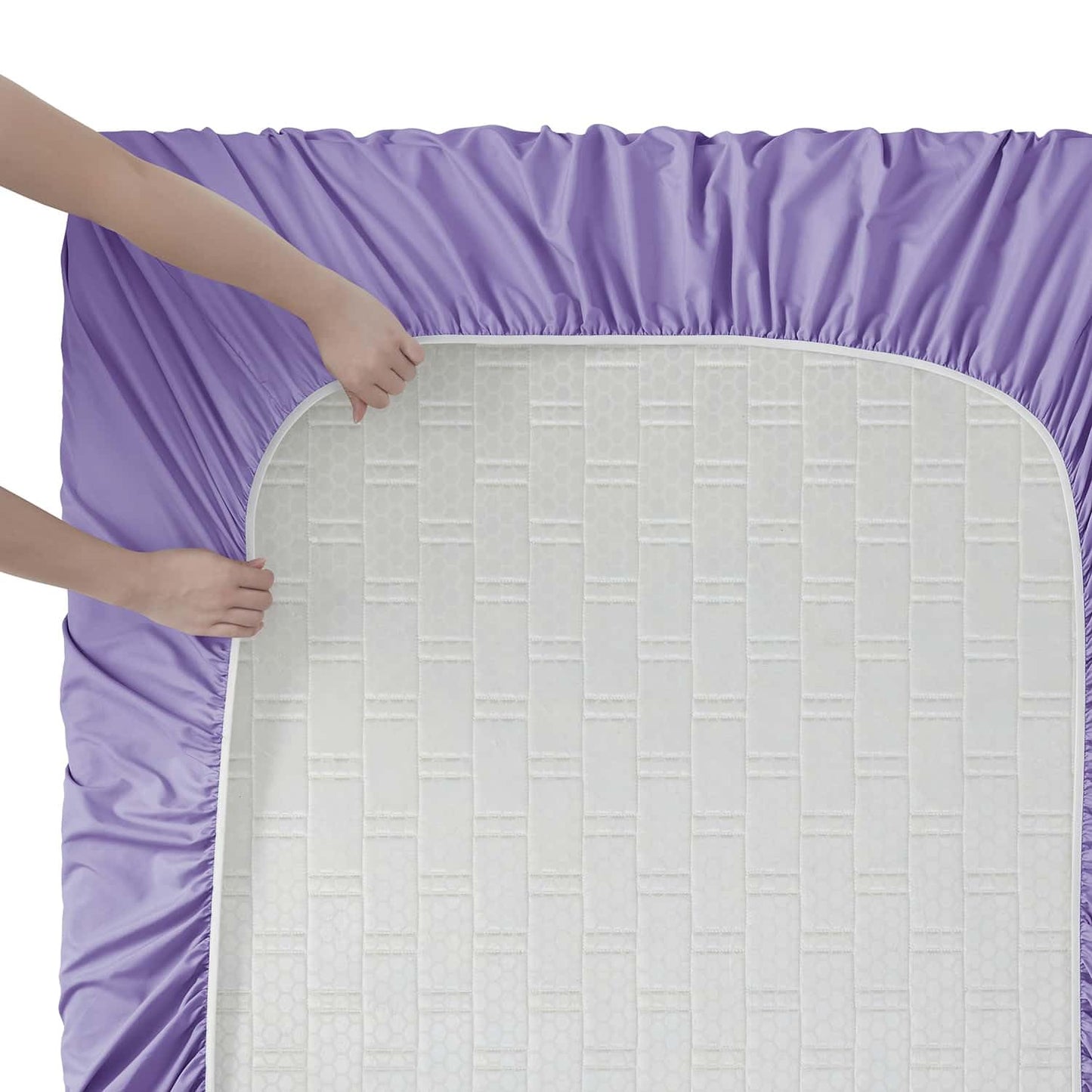 Clara Clark King Sheets, 6 Piece Set - Hotel Luxury Sheets for King Size Bed, Super Soft Bedding Set, King Size, Lavender