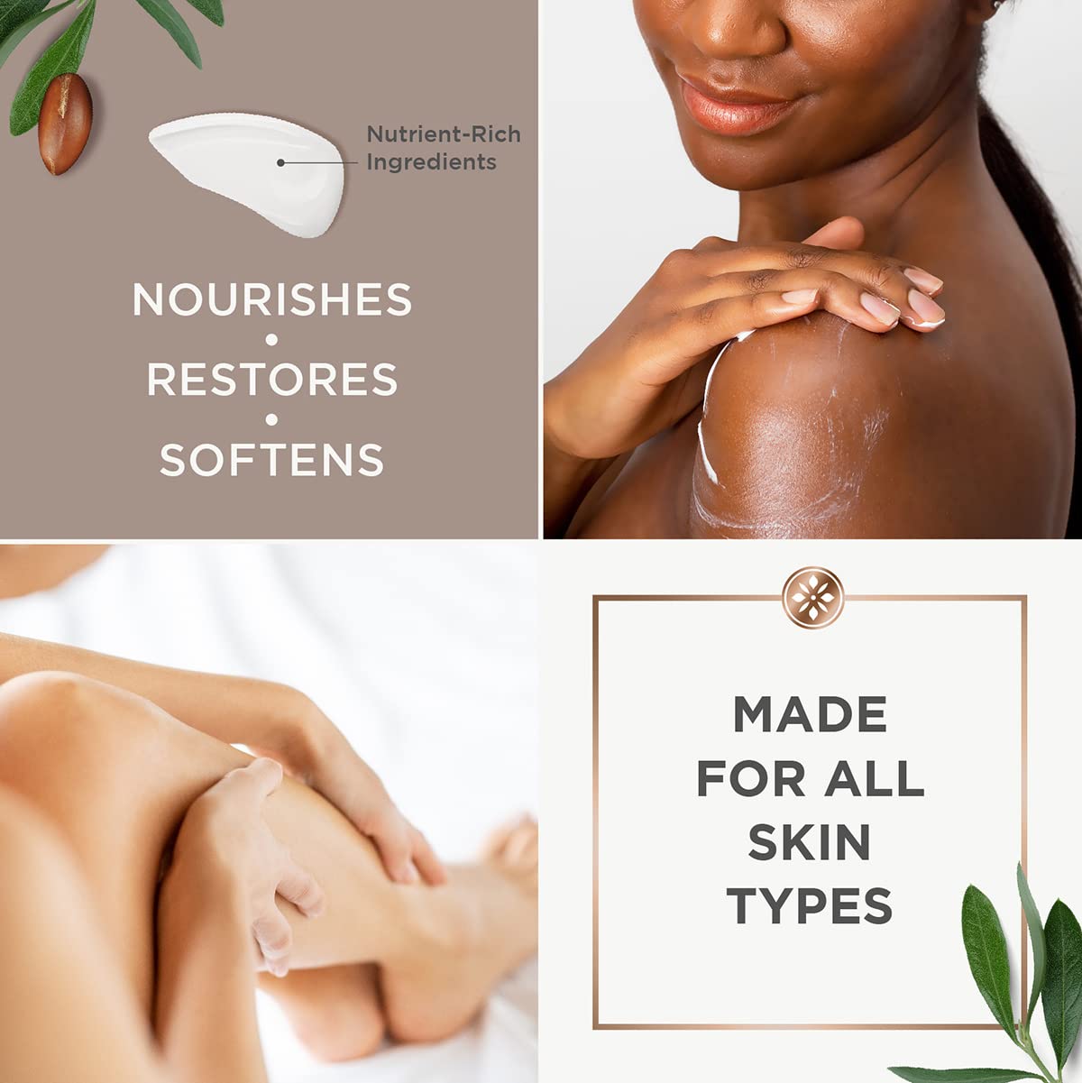 Argan Magic Hydrating Body Lotion with Argan Oil & Shea Butter for Dry Skin - Nourishes Skin, Restores Moisture, Smooths & Softens | Non-Greasy