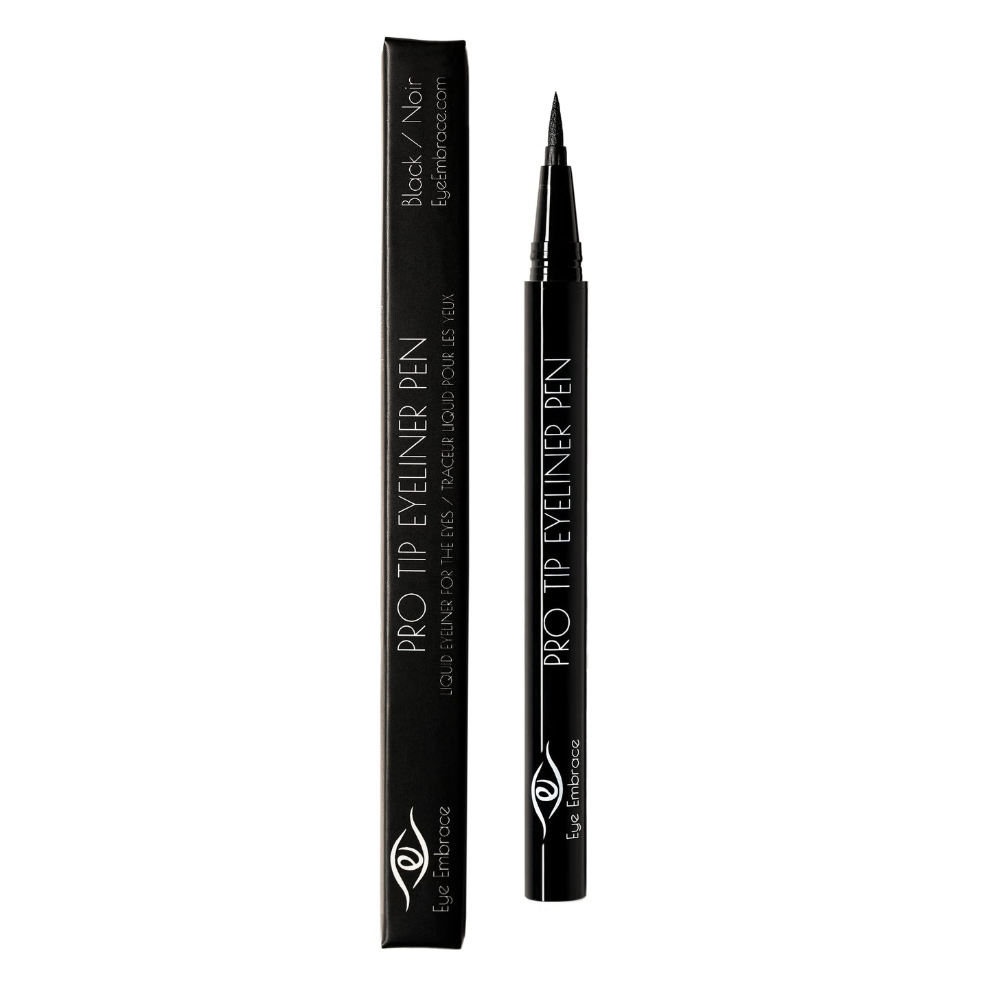 Eye Embrace Pro Tip Eyeliner Pen: Black - Waterproof Felt-Tip Liquid Eyeliner Pen for the Eyes, Cruelty-Free (Black)