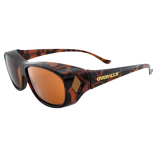 Overalls Sunglasses with Polarized Tortoise and Brown Lens