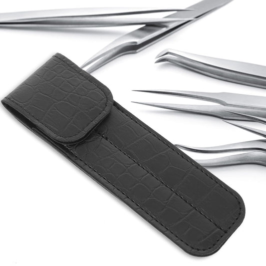 Housoutil Tweezer Storage Case, Eyelash Tweezer Holder, Eyelash Tweezers Case for Extensions, Black Beauty and Personal Care Housoutil