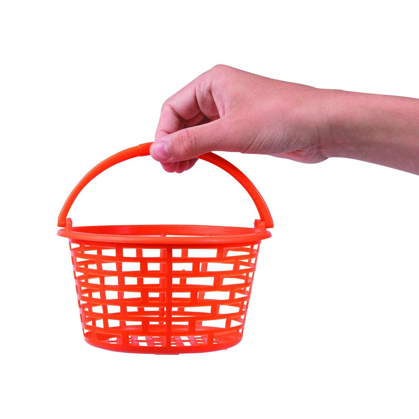 Fun Express Plastic Easter Basket Buckets, 6" Diameter, for Easter Party Egg Hunts Kids Easter Basket Decoration Activity - 12 Pieces