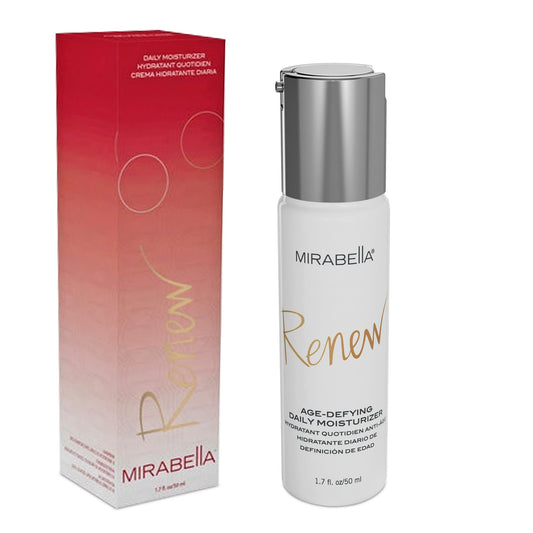 Mirabella Renew Age-Defying Daily Moisturizer for Face, Hydrating Face Moisturizer Helps Reduce Appearance of Fine Lines, Wrinkles and Dark Spots