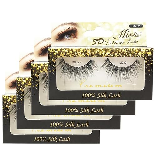 "4 Pairs" Miss Lash 100% Handmade Tapered 3D Volume lash M232