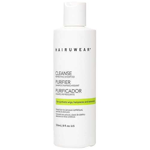 Hair U Wear Cleansing Shampoo - Wig Shampoo for Synthetic Wigs and Hair Extensions, 8 Ounces