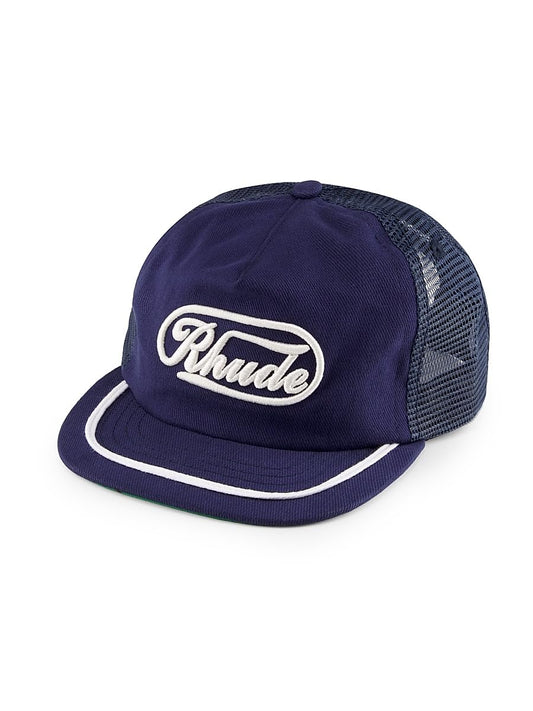 Rhude, Logo Trucker Hat, Navy White