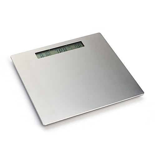 Black Mountain Products high accuracy stainless steel Lithium Electronic body Weight bathroom Scale with LED Display