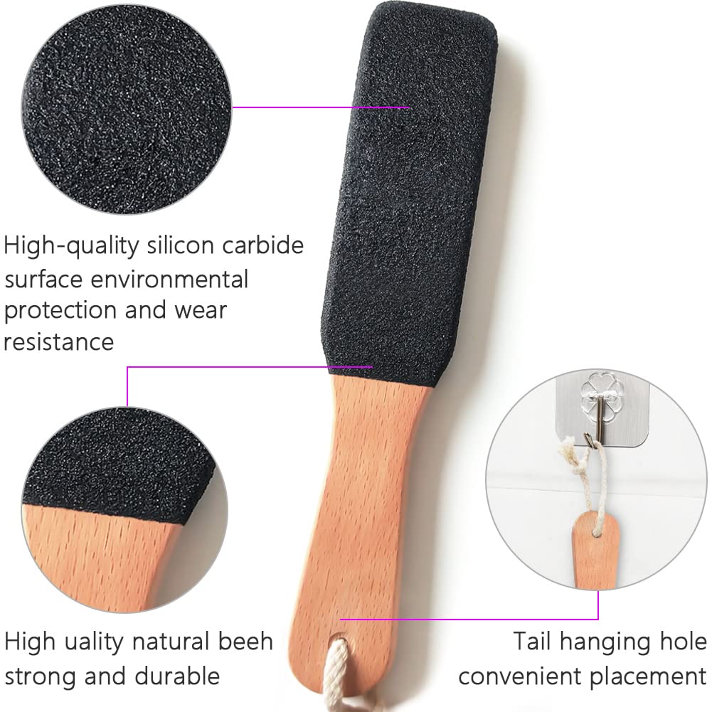 TOPMEET Foot File/Rasp,Exfoliator Pedicure Tool Foot Callus Remover Scrubber for Dead Skin,Corn and Hard Skin - Pumice Stone for Cracked Feet,Heels