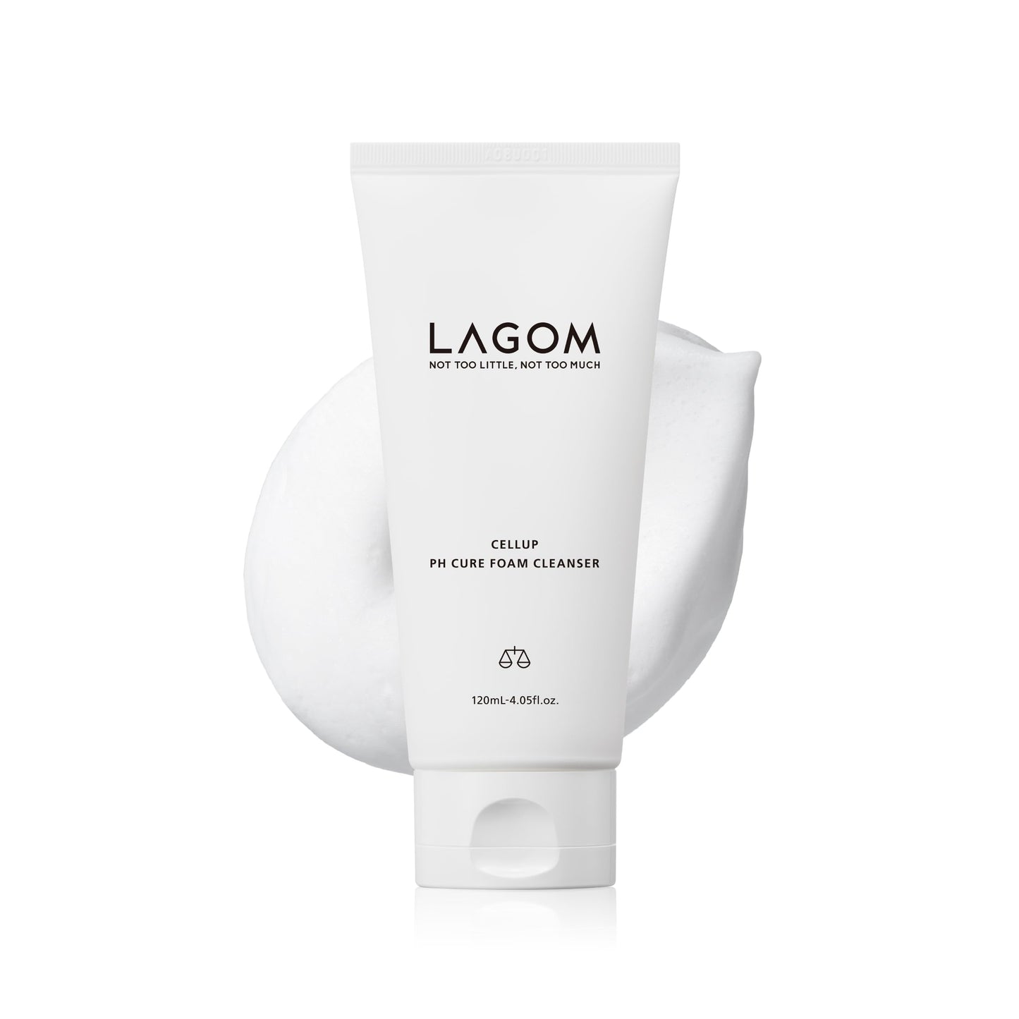 LAGOM Cellup pH Cure Foam Cleanser | Low pH, Skin Barrier Protection, Natural Deep Face Cleansing, K-Skincare, Mild, 5.5 Subacid for Sensitive Skin