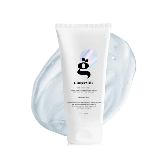 Ginger Milk Hair Gloss Clear Shine and Color-Enhancing Treatment with Hyaluronic Acid, Semi-Permanent Color for Dull & Dry Hair Sulfate Free | BE Beauty & Personal Care Ginger Milk Natural Care
