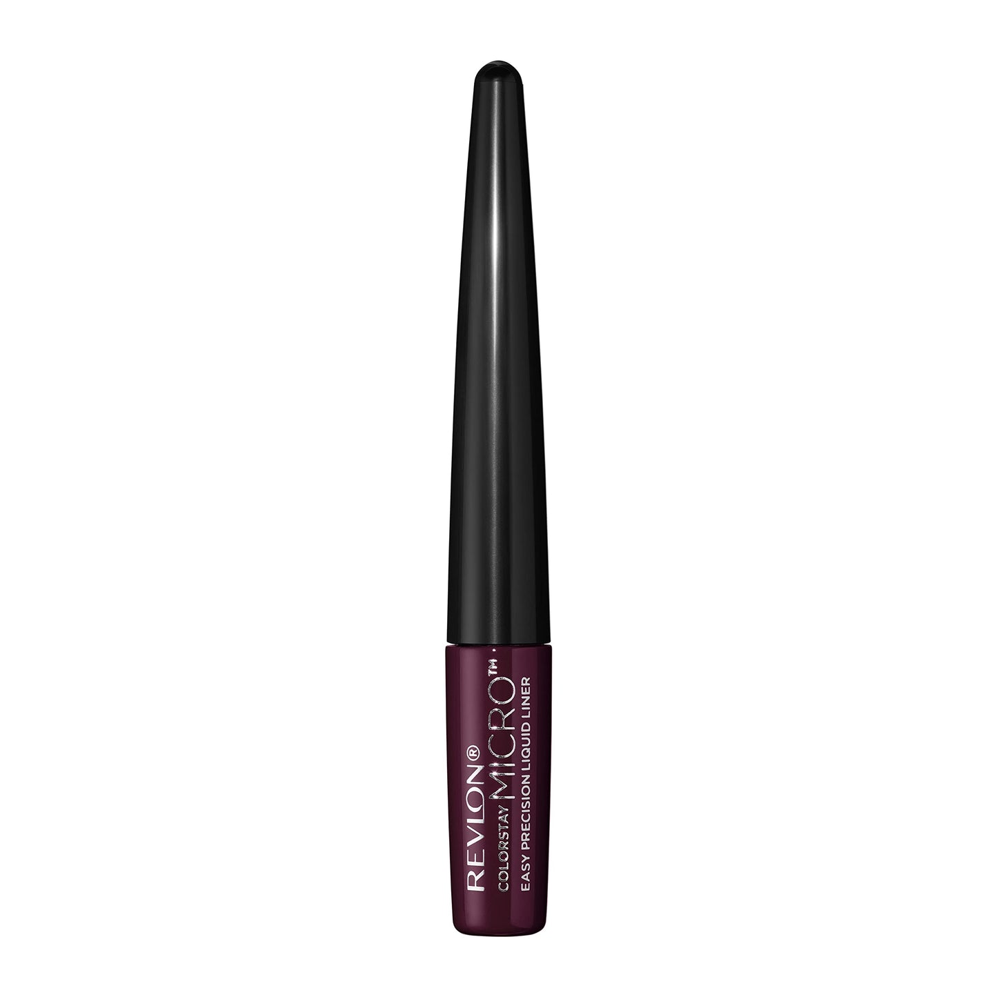 REVLON ColorStay Micro Easy Precision Liquid Eyeliner, Waterproof, Smudgeproof, Longwearing with Felt Tip Applicator, 303 But First, Wine, 0.057 fl oz