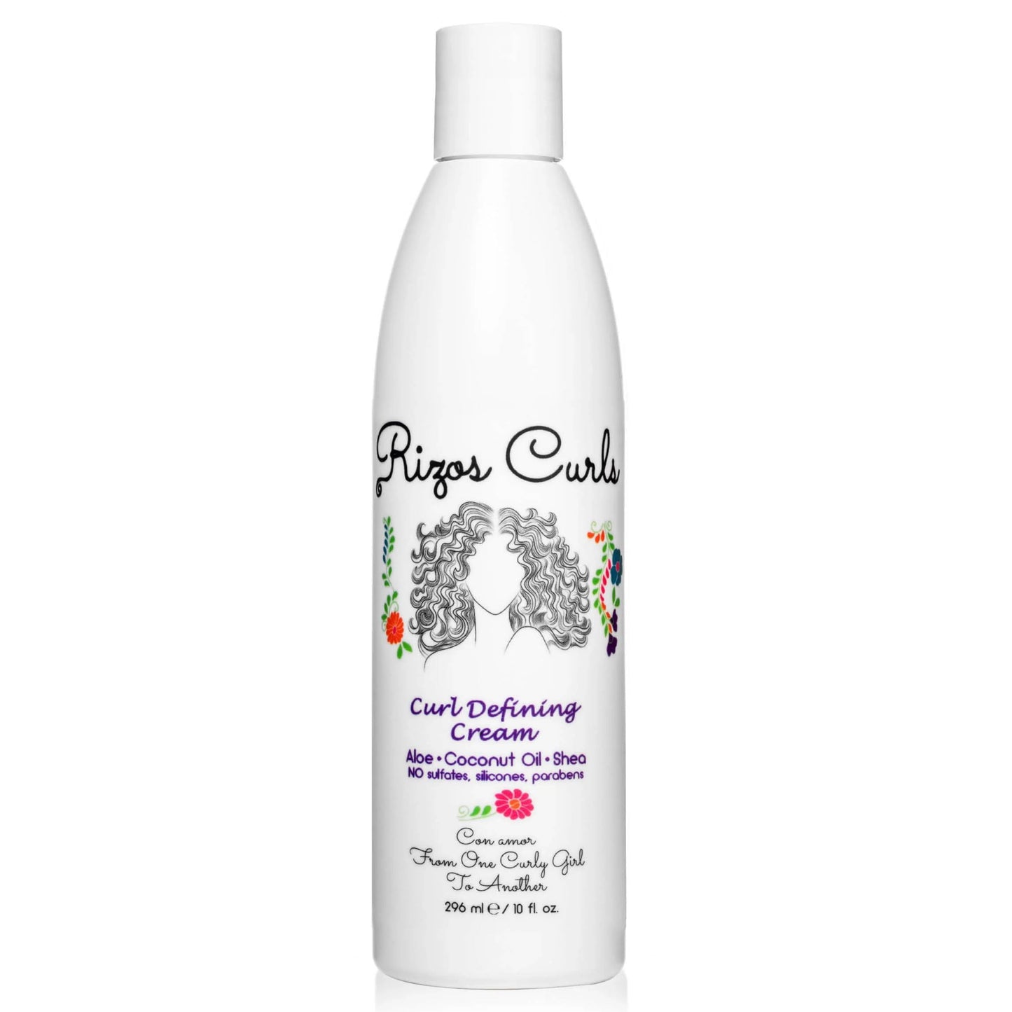 Rizos Curls Curl Defining Cream – Frizz Control, Defines & Moisturizes Wavy, Curly, Coily Hair, Adds Shine, Softens, Sulfate & Paraben-Free