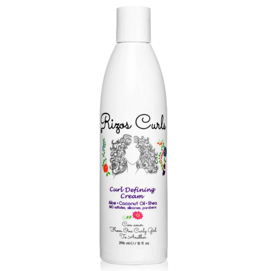 Rizos Curls Curl Defining Cream – Frizz Control, Defines & Moisturizes Wavy, Curly, Coily Hair, Adds Shine, Softens, Sulfate & Paraben-Free