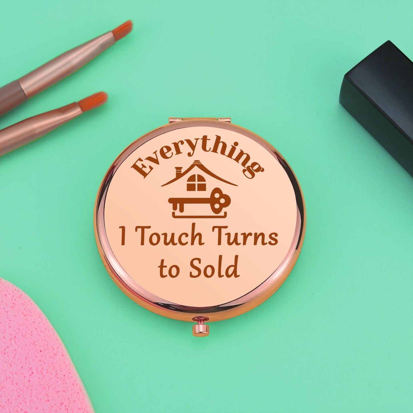 Realtor Gifts for Women Real Estate Agent Gift Compact Makeup Mirror Thank You Gift for Realtor Closing Gifts for Realtors Appreciation Presents