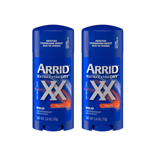 Arrid XX Extra Extra Dry Solid Antiperspirant Deodorant, Regular, 2.6 oz. (Pack of 2) Beauty and Personal Care Arrid