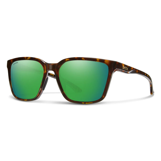SMITH Shoutout Sunglasses - Performance Sports Active Classic Sunglasses - For Men & Women - Vintage Tort + Green ChromaPop Glass Polarized Mirror