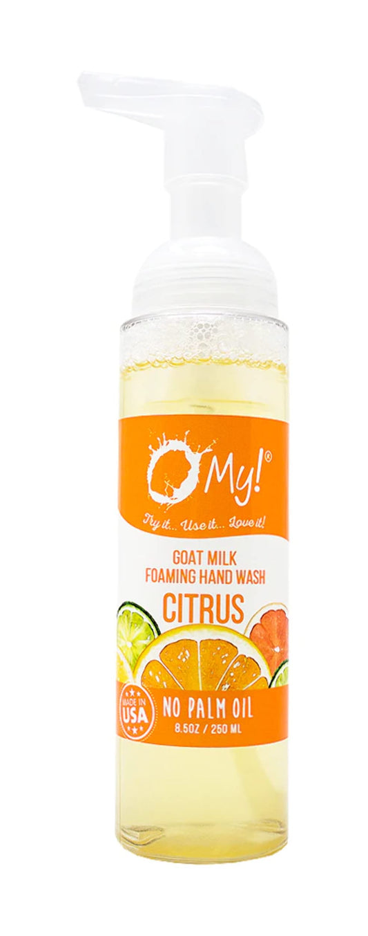O My! Goat Milk Foaming Hand Wash | Rich, Creamy Foam | Made with Farm-Fresh Goat Milk | Free of Parabens & More | Handcrafted in USA