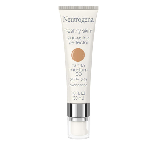 Neutrogena Healthy Skin Anti-Aging Perfector Tinted Facial Moisturizer and Retinol Treatment with Broad Spectrum SPF 20 Sunscreen with Titanium