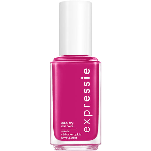 essie expressie quick dry nail polish, vegan, power moves, pink, power moves, 0.33 fl oz