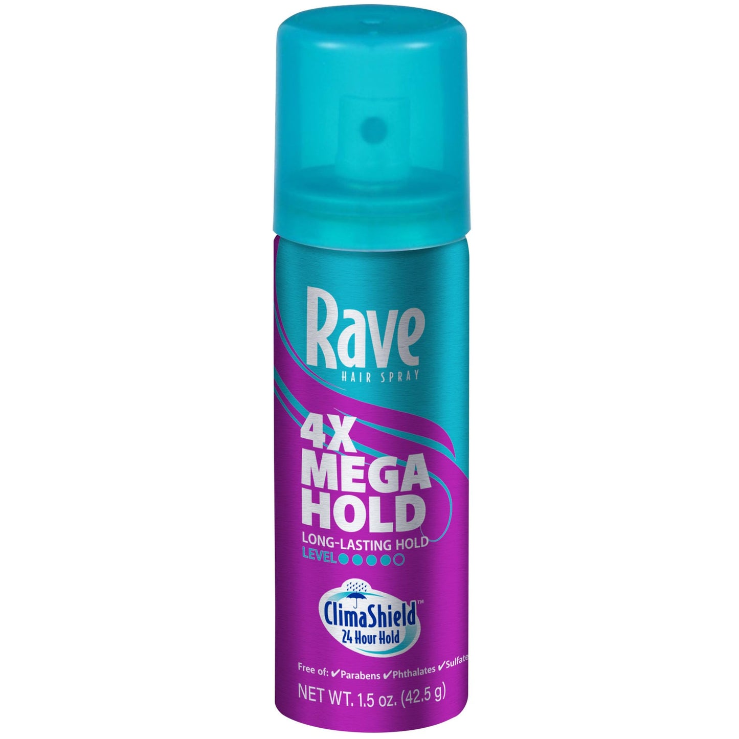 Rave Hair Spray Aerosol Mega, 1 Count, 1.5 Oz.