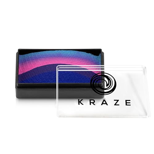 Kraze FX Dome Stroke - Galaxsia (25 gm), Professional Face and Body Painting One Stroke Cake By Tamina, Hypoallergenic Non-Toxic Water Activated Face